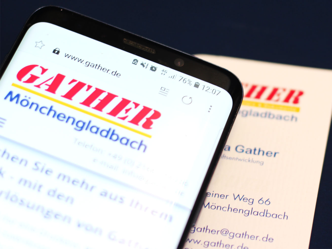 Visitenkarte mit NFC-Chip